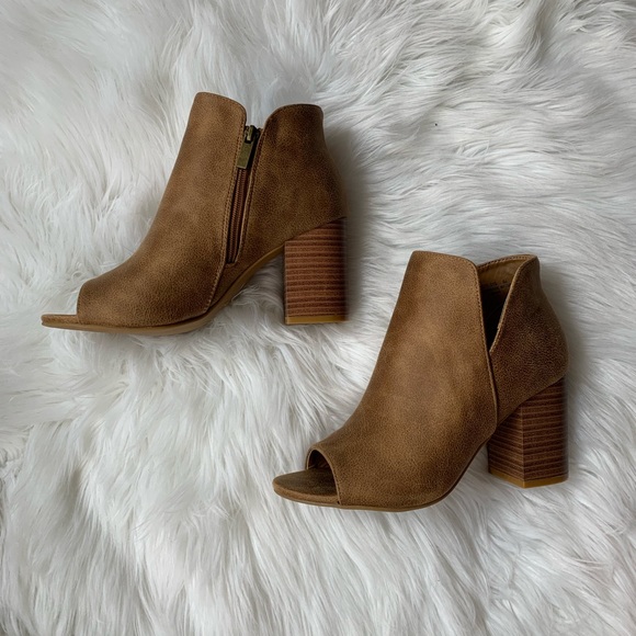 🆕 Aubrey - Tan Ankle Booties - Picture 4 of 5